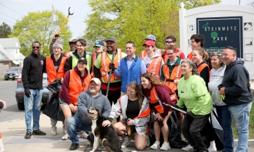 A group gathered for Earth Day
