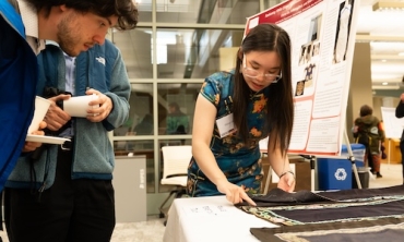 More than 500 students showed off their research, scholarship and creative pursuits. The all-day event featured a diverse lineup of oral presentations, poster sessions and exhibits highlighting student research as well as dance and musical performances, an art exhibit and other activities.