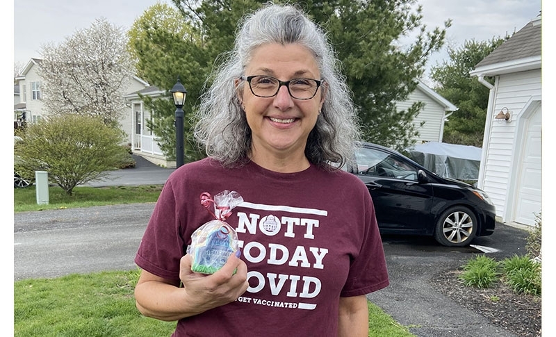 A Union College employee recognized for years of service