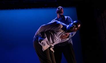 Two dancers on stage