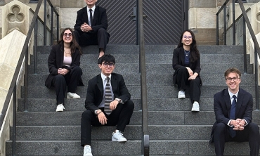 Economics students who participated in the Fed Challenge. 