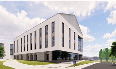 A rendering of the new Templeton Engineering building