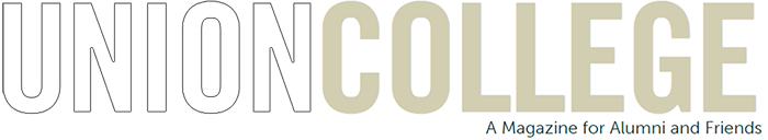 A graphic that says Union College Magazine